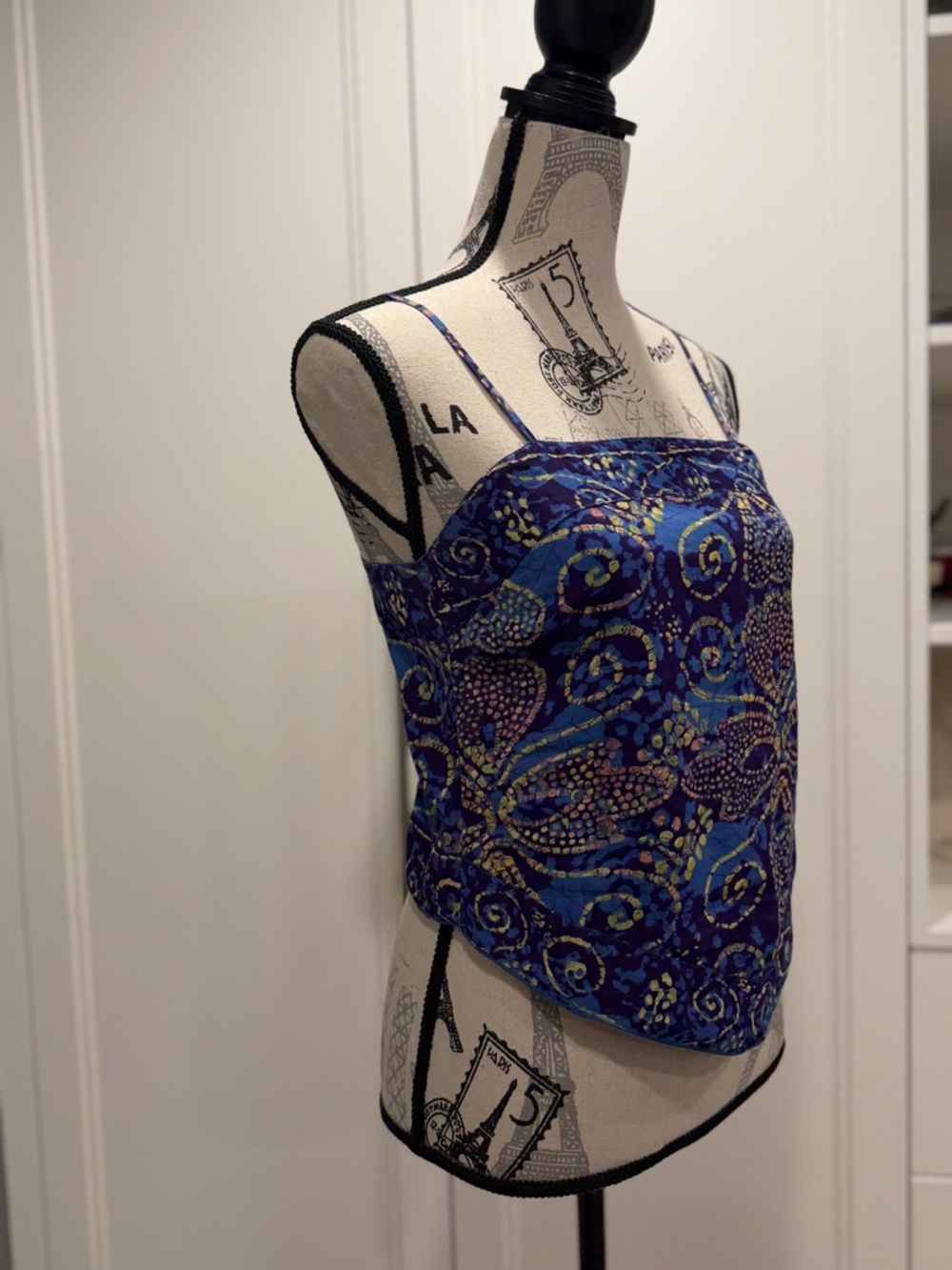 GAP, Retro, Blue Patterned Handkerchief Style Camisole - Picture 5 of 15